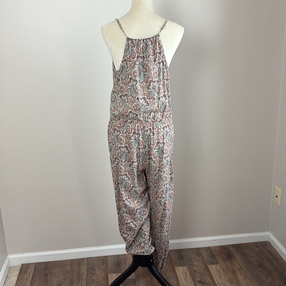 Denim & Supply Ralph Lauren Paisley Jumpsuit Drawstring Waist Romper Size L - Picture 4 of 13